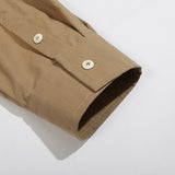 Unisex Shirt Cityboy Pure Cotton Solid Color Loose Casual