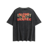 Gallery Dept T Shirts Gallery Dept Printed round Neck Retro Short Sleeve T-shirt Loose Short Sleeve