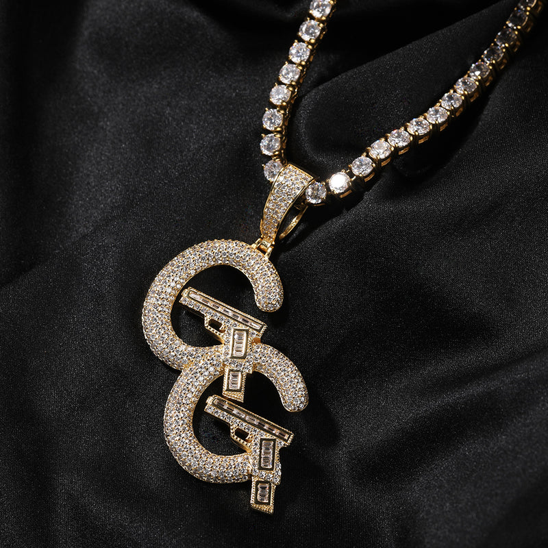 Jewelry Pendants Hip Hop Necklaces Copper with Zircon Word Up St. Valentine's Spectrum