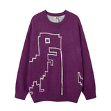 Men Sweater Cartoon Embroidery Brocade Sweater