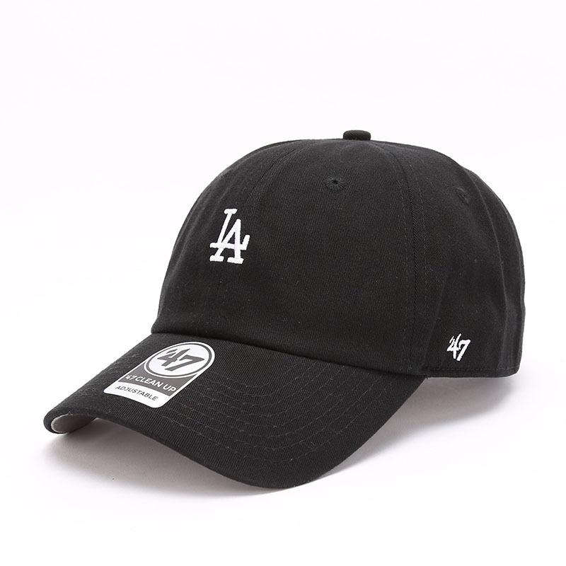 Dodgers and Yankees Baseball Cap 47brand Baseball Cap Female Spring/Summer Sun-Proof Black Cap