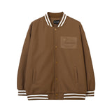 Women Jackets Retro Three-Dimensional Embossed Baseball Uniform All-Matching