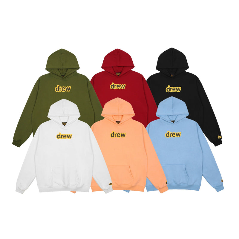 Drew House Hoodie Unisex Loose Casual Fleece Hoodie