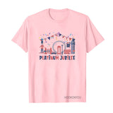 Inspired by Queen's Platinum Jubilee 2022 Elizabeth 70 Years T-shirt Printed Short Sleeve T-shirt