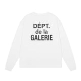 Gallery Dept Long Sleeve Shirt Alphabet Slogan Pocket Long Sleeve T-Shirt Bottom Shirt