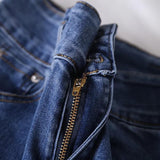 Women Jeans Stretch Split Bell-Bottom Pants