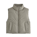 Women Cotton Coat Cotton Vest Short Loose Fashion