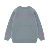 Women Sweater Retro Couple Sweater Oversize Knitted Jacket
