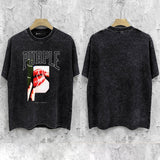 Purple Brand Distressed T Shirts Short Sleeve