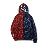 Aape Hoodie Camouflage Stitching Thin Men's and Women's Casual Hooded Loose