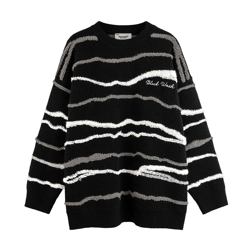 Men Sweater Striped Loose Sweater