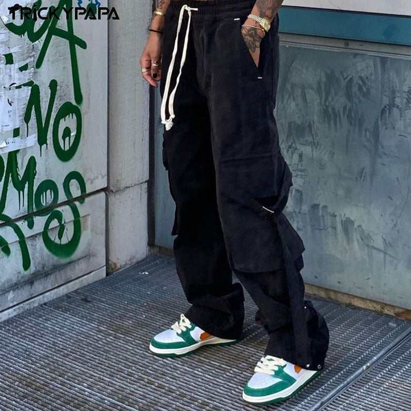 Cargo Pants Multi-Pocket Cargo Pants Loose