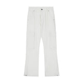 Men Jeans Overalls Multi-Pocket Loose Casual