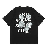 ANTI SOCIAL CLUB T-Shirt Printed Casual Short Sleeve T-Shirt
