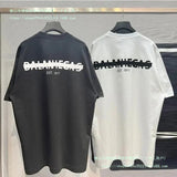 New Summer Luxury Brand T-shirt Men Tee Balaniegas Letter Pr