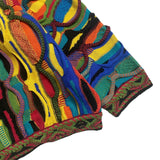 Kapital Sweater Pingtian Hehong Style Japanese Loose Pop Contrast Color Knitted Retro Crew Neck Sweater