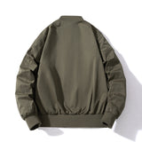 Mens Vintage Jackets Flight Suit Jacket Vintage Embroidered Baseball Suit Hooded