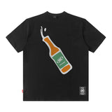 Men T-Shirt Chinese Printed Oversize Versatile Casual