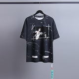 Ow T Shirts Marble Religious Print for Men and Women