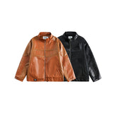 Unisex Coat Winter PU Leather Jacket