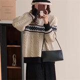 Women Pullover Sweater Loose Thick Sweater