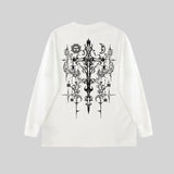 Amiri Sweatshirt AMI pattern print crew neck long sleeve men and women