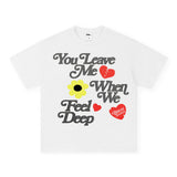 Vintage T-shirts Printed Short Sleeve T-Shirt Loose Cotton