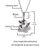 Jewelry Cartoon Diamond Silver Star Kirby Pendant Fashion Versatile Kirby St. Valentine's Spectrum Jesus Pieces