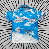 Amiri T Shirt Casual Hip Hop Satin Short Sleeve Shirt