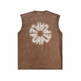 Purple Brand Distressed Tank T Shirts Distressed Sleeveless T-shirt Vest