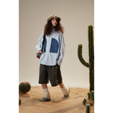 Unisex Shirt Patchwork Stripes