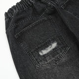 Men Jeans Hole & Patch Loose Casual