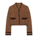 Women Knitted Cardigan Temperament Knitted Small Figure