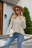 Women Pullover Sweater plus Size Sexy off-the-Shoulder Fashion Loose Sweater