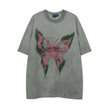 Men T-shirt Hip Hop Retro Graffiti Fashion Brand Short Sleeve T-shirt