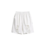 Unisex Shorts Ripped Denim Shorts Loose Summer