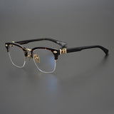 CHH Chrome Hearts Glasses Light Luxury Square Thick Frame Half Frame Myopia Glasses Frame