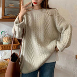 Women Pullover Sweater Loose and Warm Knitwear