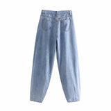 Women Jeans Retro Loose Casual Slimming