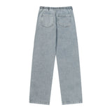 Men Jeans Zipper Slit