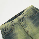 Men Jeans Retro Distressed Loose Casual