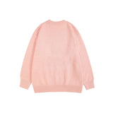 Women Sweater Jacquard Knitted Couple Sweater Retro Easy Matching