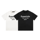 Fog Essentials T Shirts Spring/Summer FOG Letter Print Pattern Crew Neck Pullover Short Sleeves