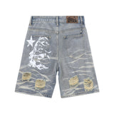 Hellstar Shorts Ripped Denim Shorts