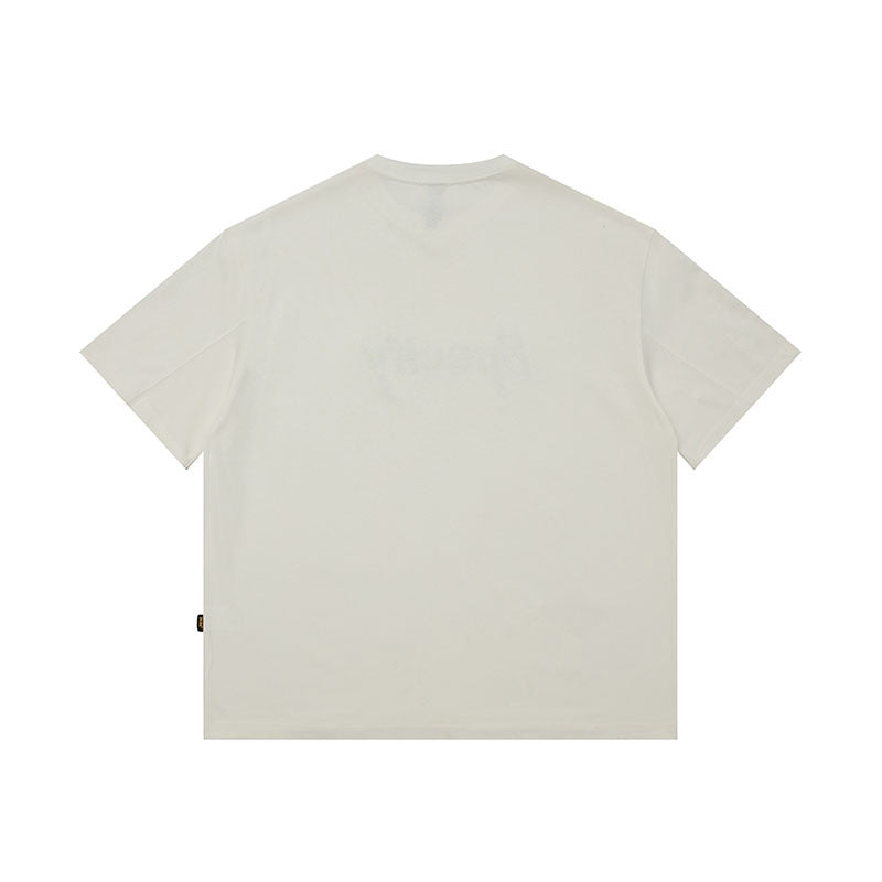 Men T-Shirt Vintage Printing Heavy Distressed