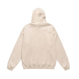 Men Fleece Lined Hoodie Winter Hooded Sweater Men Oversize Letters Printed Loose Long Sleeves