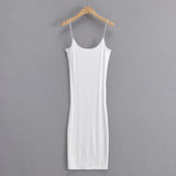 Women Dresses Slim Stretch Suspenders Dress