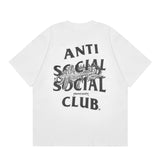 ANTI SOCIAL CLUB T-Shirt Letter Print Casual