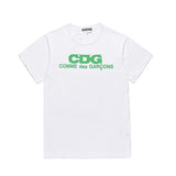 CDG Be Kind T Shirt Lay round Neck Peach Heart Fluorescent Color Short Sleeve T-shirt