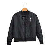 Women Cotton Coat Fashion Baseball Uniform Loose Jacket